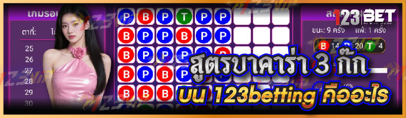 สูตรบาคาร่า 3 ก๊ก บน 123betting คืออะไร
